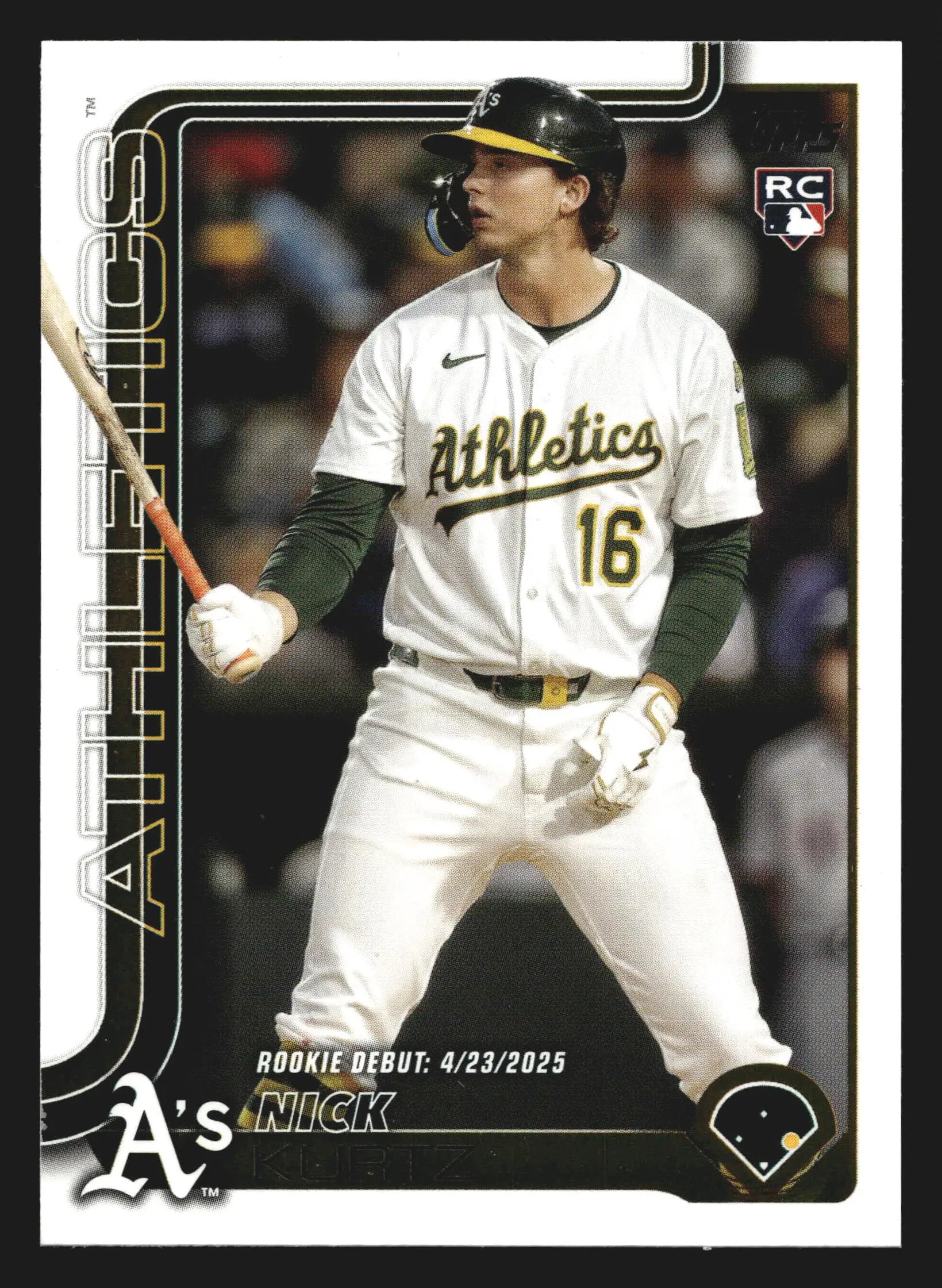 2025 Topps Update #US197 Nick Kurtz Athletics RC
