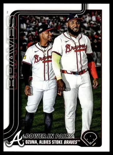 2025 Topps Update #US229 Marcell Ozuna/Ozzie Albies NM-MT Braves Vetera ID:80467 - Baseball Card Single