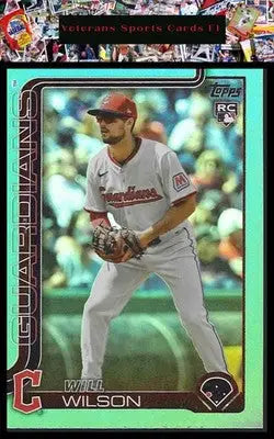 2025 Topps Update #US255 Will Wilson Aqua Holo Foil