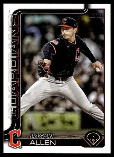 2025 Topps Update #US288 Logan Allen NM-MT Guardians ID:80476 - Baseball Card Single