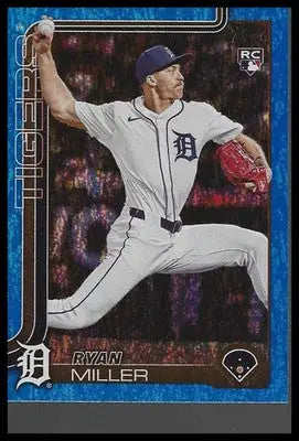 2025 Topps Update #US317 Ryan Miller RC Tigers Blue Holo Foil #/150 🔥