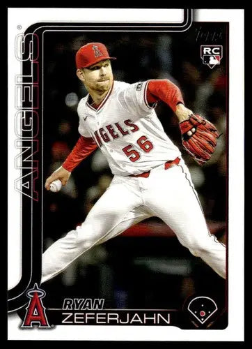 2025 Topps Update #US324 Ryan Zeferjahn NM-MT RC Rookie Angels ID:80485 - Baseball Card Single