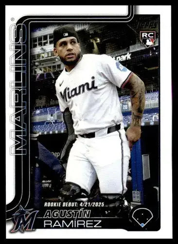 2025 Topps Update #US332 Agustin Ramirez NM-MT Marlins Rookie Debut ID:80486 - Baseball Card Single