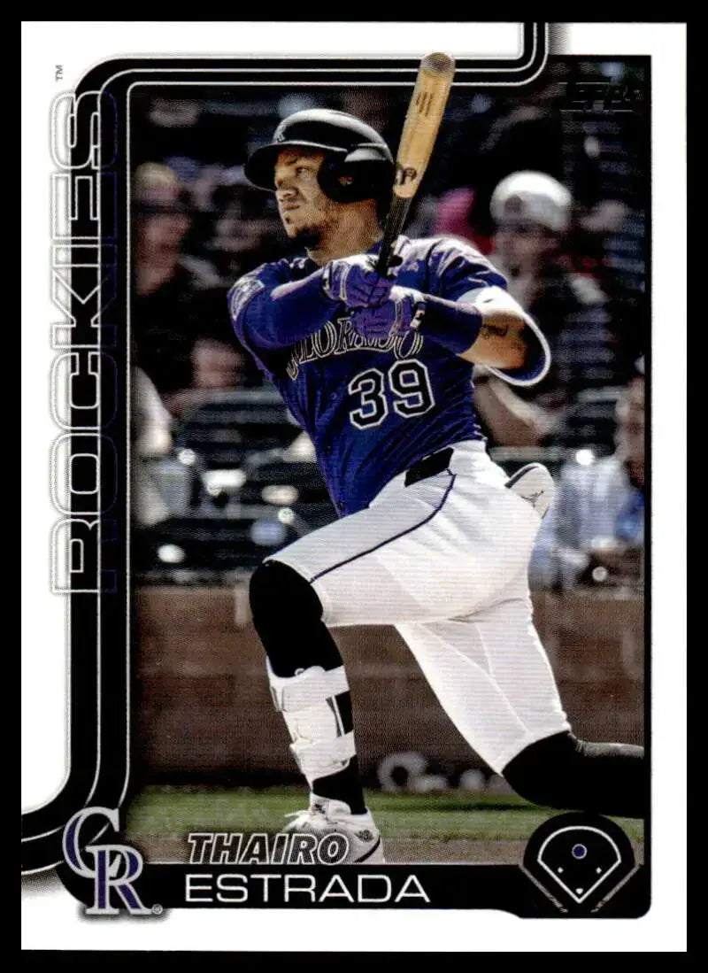 2025 Topps Update #US339 Thairo Estrada NM-MT Rockies ID:80489 - Baseball Card Single