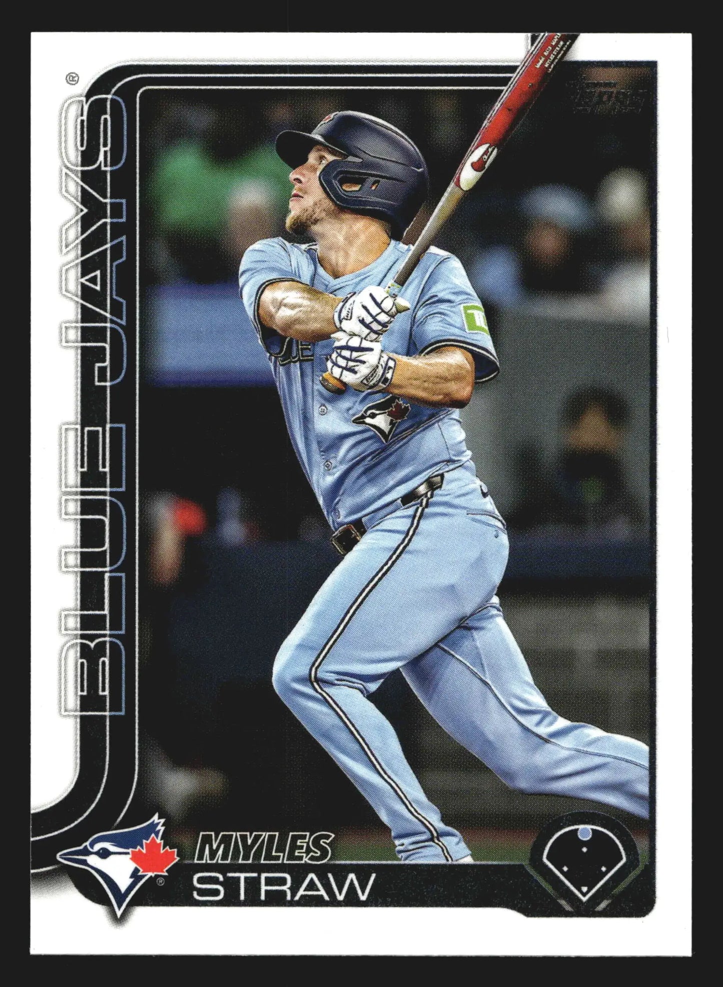 2025 Topps Update #US340 Myles Straw Toronto Blue Jays