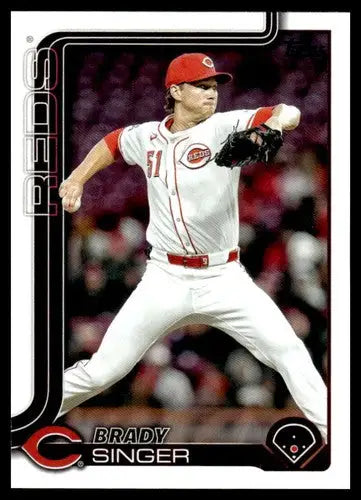 2025 Topps Update #US344 Brady Singer NM-MT Reds ID:80492 - Baseball Card Single