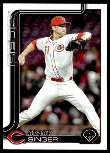 2025 Topps Update #US344 Brady Singer NM-MT Reds ID:80492 - Baseball Card Single