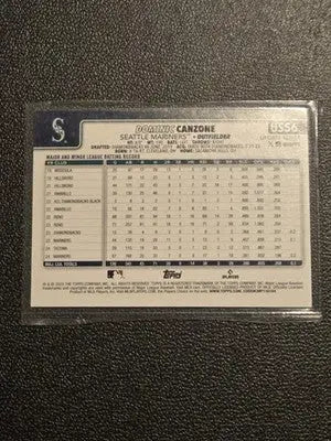 2025 Topps Update #US56 Dominic Canzone Holiday - Baseball Card Single