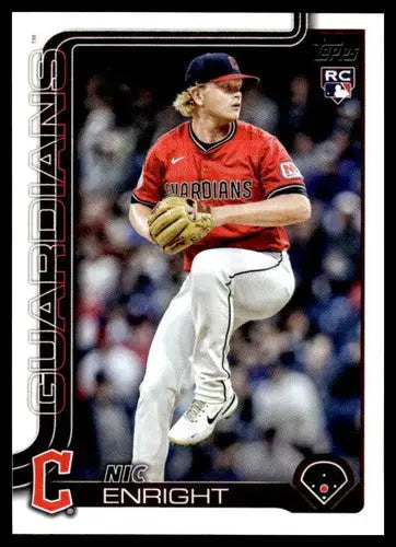 2025 Topps Update #US67 Nic Enright NM-MT RC Rookie Guardians ID:80411 - Baseball Card Single