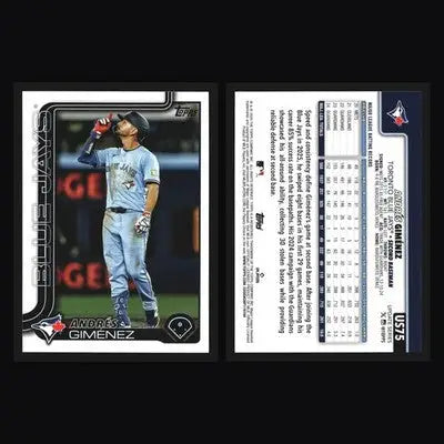 2025 Topps Update #US75 Andres Gimenez Toronto Blue Jays - Baseball Card Single