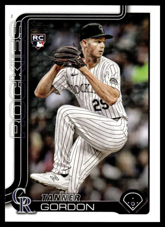 2025 Topps Update #US8 Tanner Gordon NM-MT RC Rookie Rockies ID:80006 - Baseball Card Single