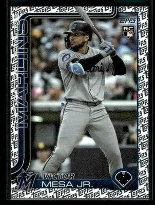 2025 Topps Update Victor Mesa Jr. #US220 Topps Logo Foil RC Miami Marlins