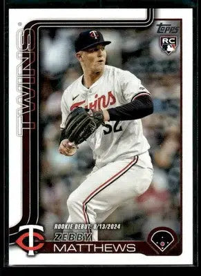 2025 Topps Update Zebby Matthews #US37 Minnesota Twins