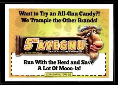 2025 Topps Wacky Packages All New Series 5th Avegnu #21 Coupon Back