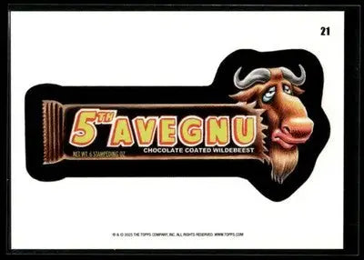 2025 Topps Wacky Packages All New Series 5th Avegnu #21 Coupon Back