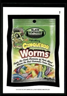 2025 Topps Wacky Packages All New Series Conqueror Worms #7 - Other