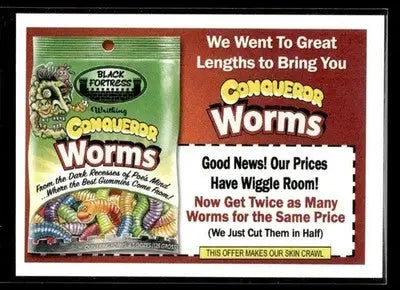 2025 Topps Wacky Packages All New Series Conqueror Worms #7 Coupon Back - Non-Sports Card Single