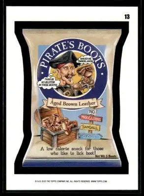2025 Topps Wacky Packages All New Series Pirates Boots #13 Coupon Back