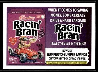 2025 Topps Wacky Packages All New Series Racin’ Bran #14 Coupon Back - Non-Sports Card Single