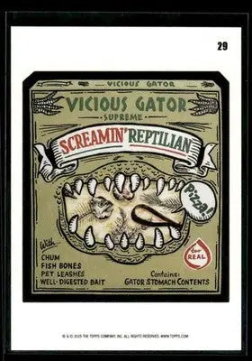 2025 Topps Wacky Packages All New Series Screamin’ Reptilian #29 Coupon Back - Non-Sports Card Single