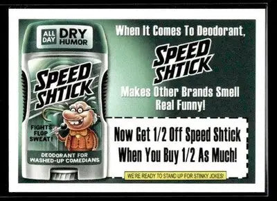 2025 Topps Wacky Packages All New Series Speed Shtick #17 Coupon Back