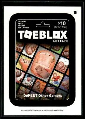 2025 Topps Wacky Packages All New Series Toe Blox #16 Coupon Back