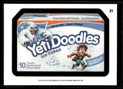 2025 Topps Wacky Packages All New Series Yeti Doodles #27 - Non-Sports Card Single