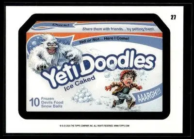 2025 Topps Wacky Packages All New Series Yeti Doodles #27 Coupon Back - Non-Sports Card Single