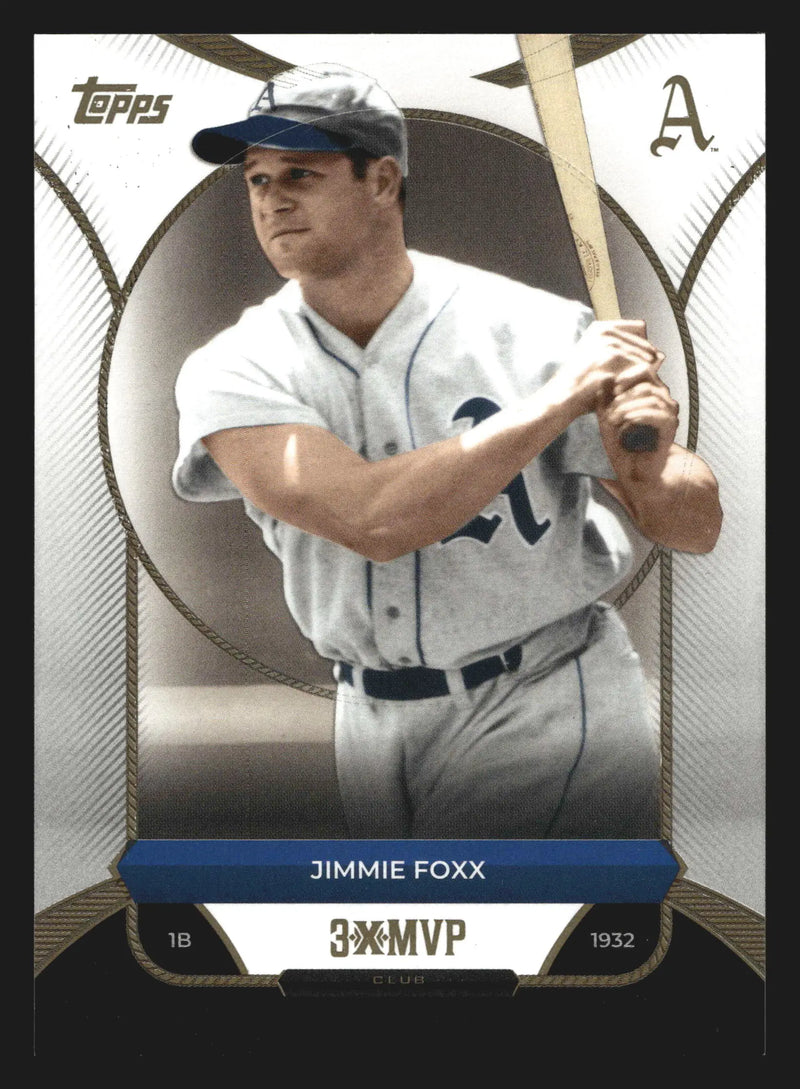 2025 Topps Welcome to the Club 3-Time MVP #34 Jimmie Foxx Athletics HOF - Baseball Card Single