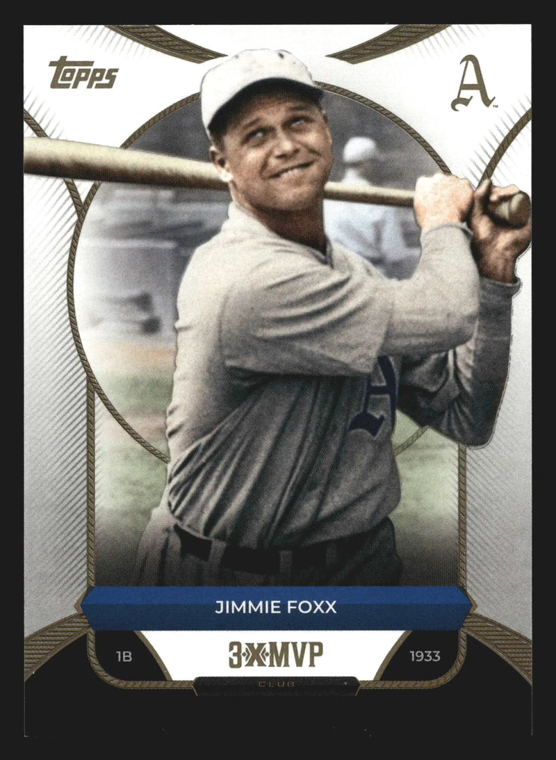 2025 Topps Welcome to the Club 3-Time MVP #35 Jimmie Foxx Athletics HOF
