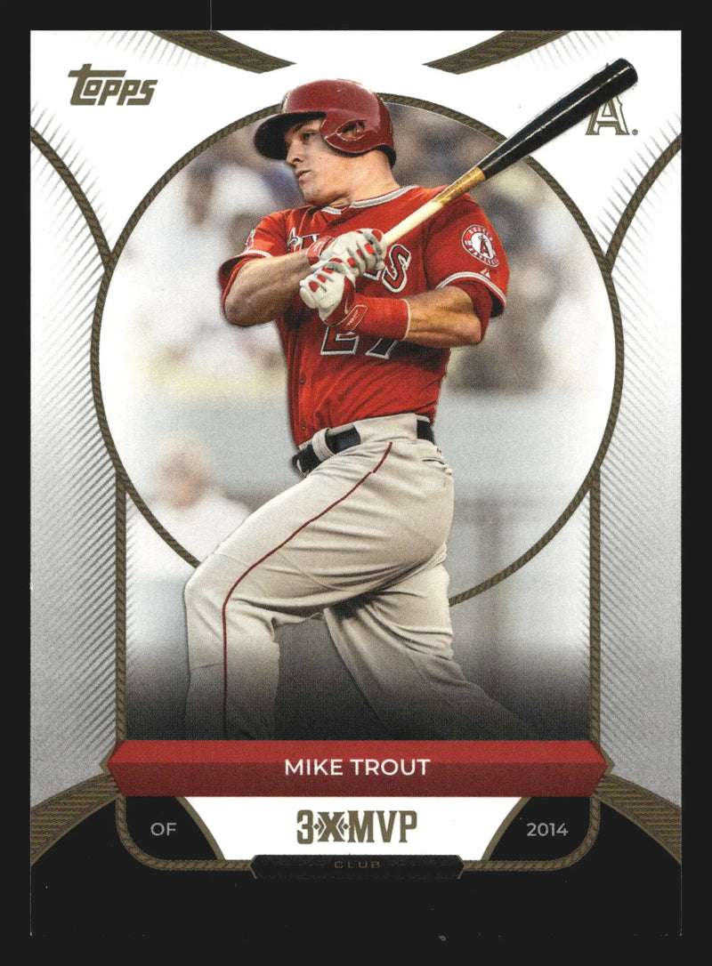 2025 Topps Welcome to the Club 3-Time MVP #7 Mike Trout Angels - Baseball Card Single