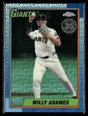 2025 Topps Willy Adames #T90C-126 1990 35th Anniversary Chrome Giants