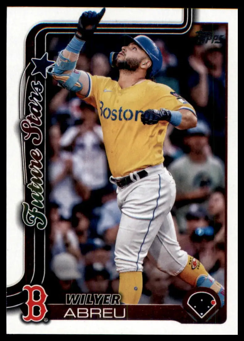 2025 Topps Wilyer Abreu 367 Boston Red Sox NM - Baseball Card Single