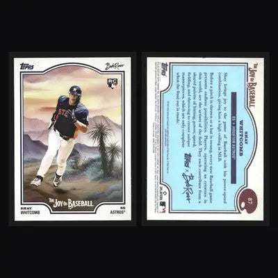 2025 Topps x Bob Ross Joy of Baseball Shay Whitcomb #87 RC Astros - Baseball Card Single