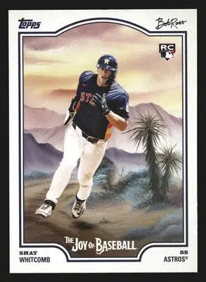 2025 Topps x Bob Ross Joy of Baseball Shay Whitcomb #87 RC Astros - Baseball Card Single