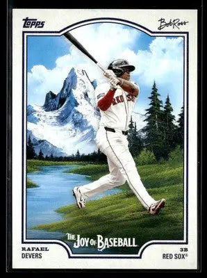 2025 Topps x Bob Ross: The Joy of Baseball #29 Rafael Devers - Baseball Card Single