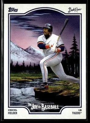 2025 Topps x Bob Ross: The Joy of Baseball #57 Cecil Fielder - Baseball Card Single