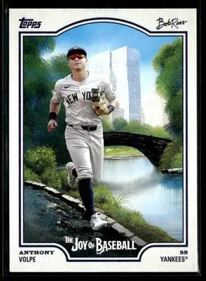 2025 Topps x Bob Ross: The Joy of Baseball #8 Anthony Volpe - Baseball Card Single