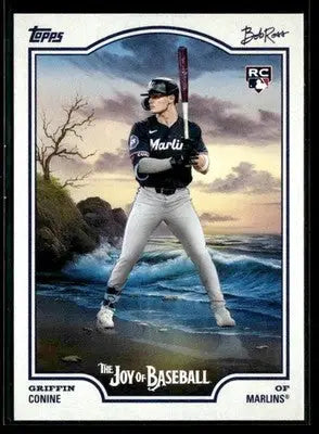 2025 Topps x Bob Ross: The Joy of Baseball #95 Griffin Conine - Baseball Card Single