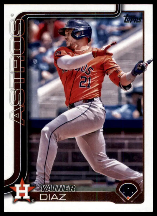 2025 Topps Yainer Diaz 299 Houston Astros NM - Baseball Card Single