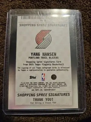 2025 Topps Yang Hansen - Trading Cards
