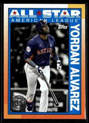 2025 Topps Yordan Alvarez #90AS-37b 1990 35th Anniversary All-Stars Astros
