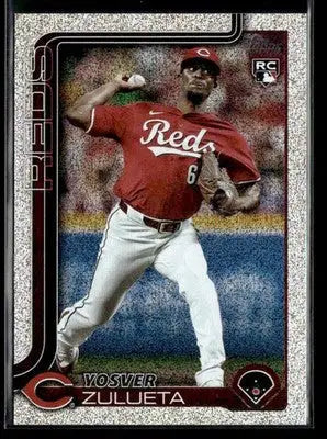2025 Topps Yosver Zulueta #372 Sandglitter RC Cincinnati Reds