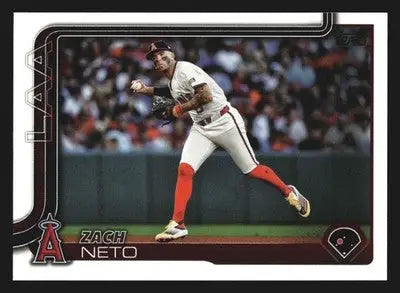 2025 Topps Zach Neto #282 Los Angeles Angels - Baseball Card Single