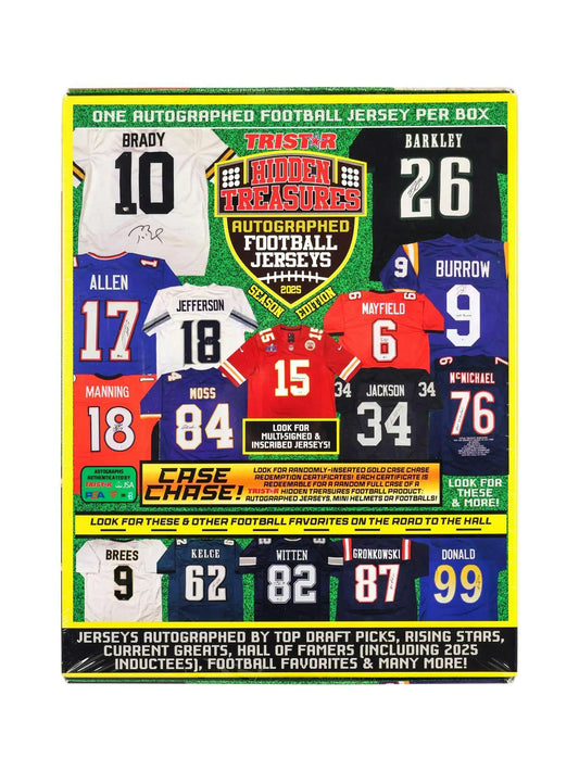 2025 TriStar Autographed Football Jersey Series 2 Hobby Box | Columbia Sports Cards - Sports Card Hobby Boxes