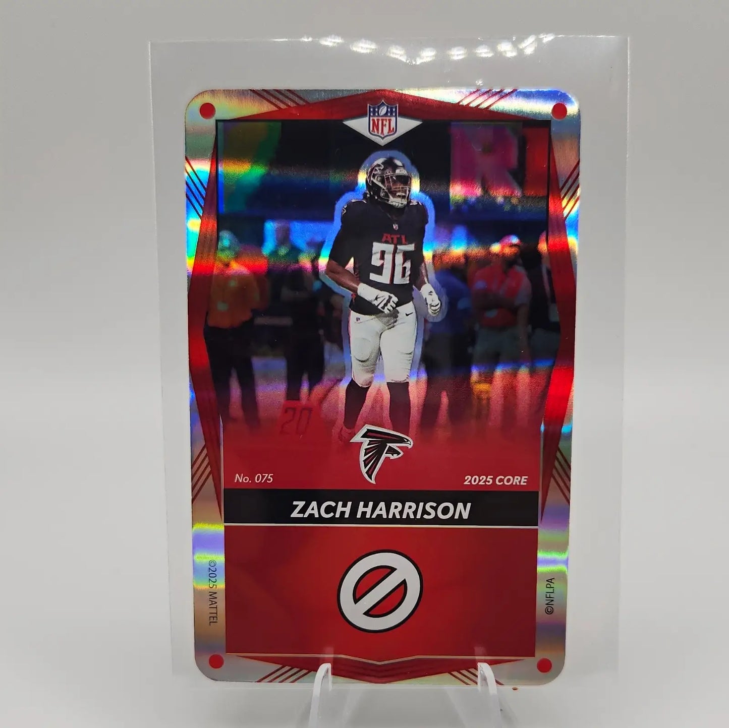 2025 UNO Elite 2025 CORE Zach Harrison #075 Holographic Atlanta Falcons NFL - Football Card Single