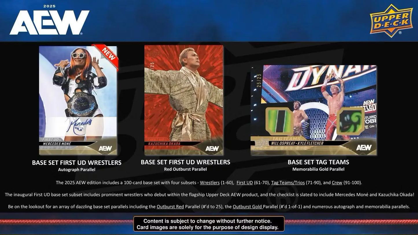 2025 Upper Deck AEW All Elite Wrestling Hobby Box - Sports Card Hobby Boxes