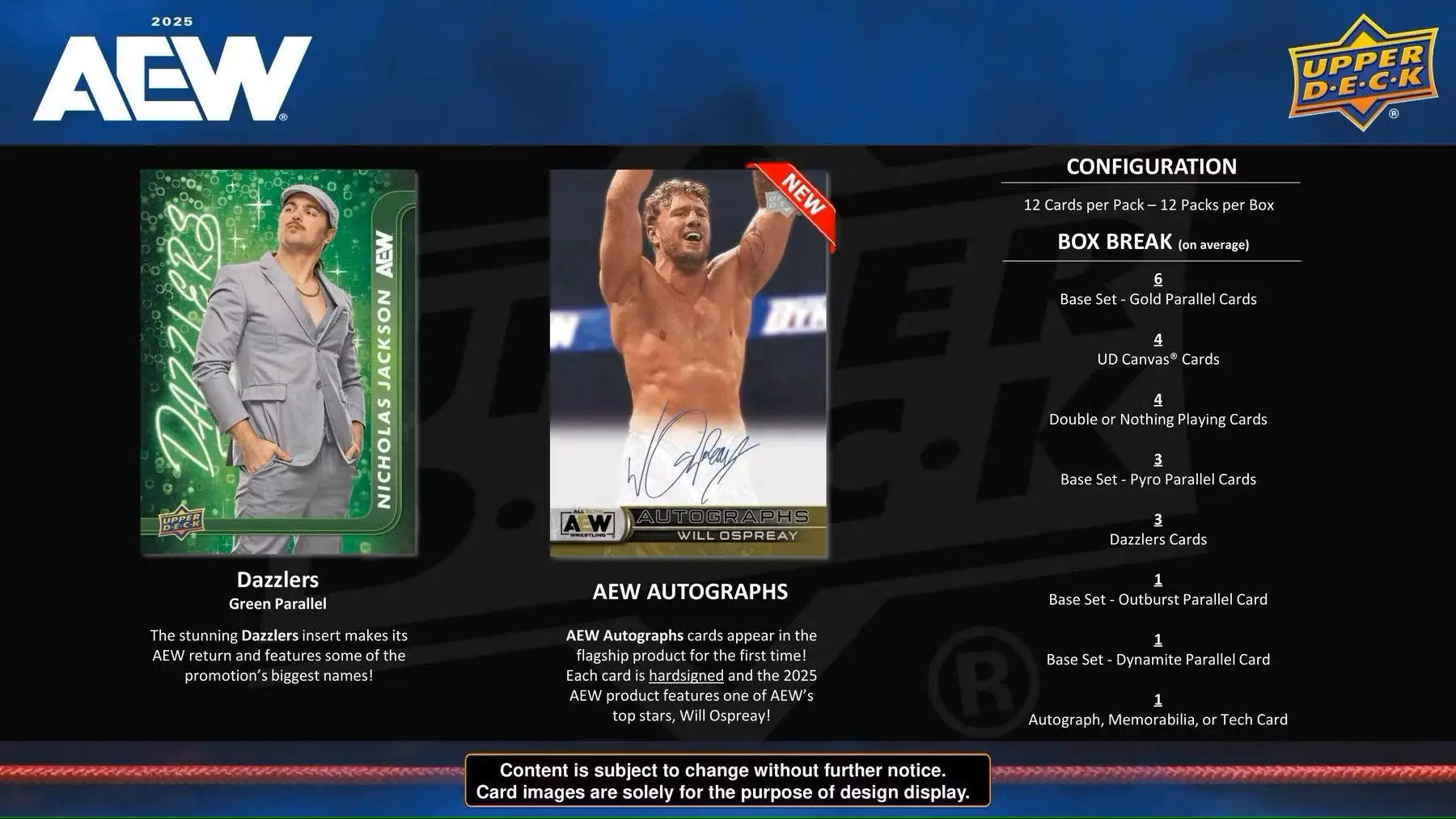 2025 Upper Deck AEW All Elite Wrestling Hobby Box - Sports Card Hobby Boxes