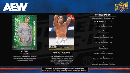 2025 Upper Deck AEW All Elite Wrestling Hobby Box - Sports Card Hobby Boxes