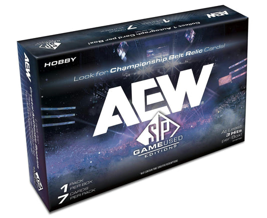 2025 Upper Deck AEW SP Game Used Wrestling Hobby Box - Columbia Hobby - Sports Card Boxes - Toploaders - Card Savers